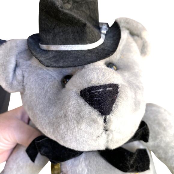 Handmade BALLARD BAINES BEAR CO Dorian Gray Bear Plush Jointed Posable 1990's - Picture 11 of 11